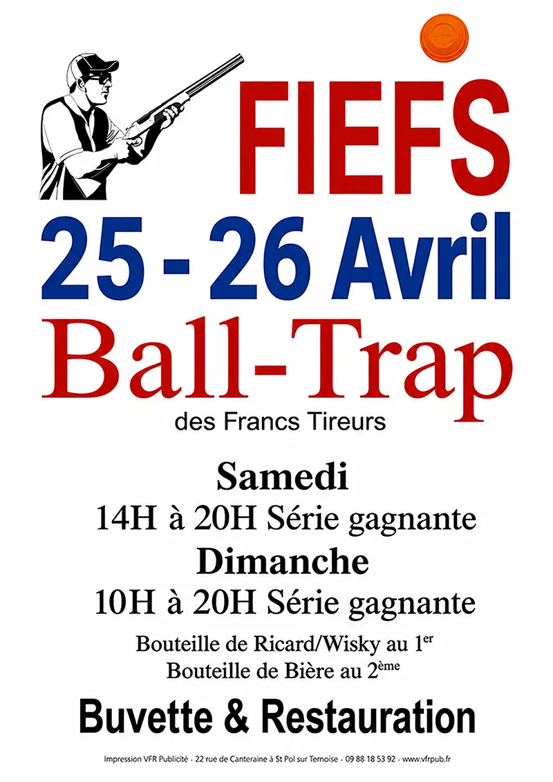 Affiche Société de Chasse des Francs Tireurs
