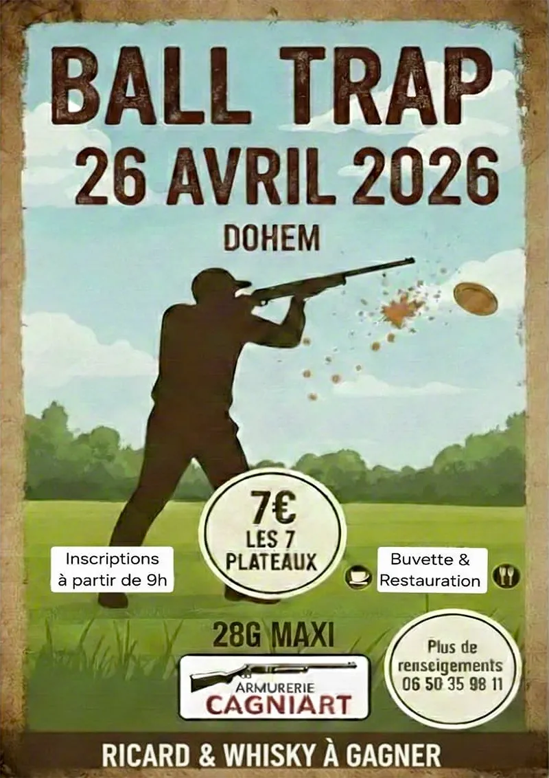 Affiche Société de Chasse de Dohem