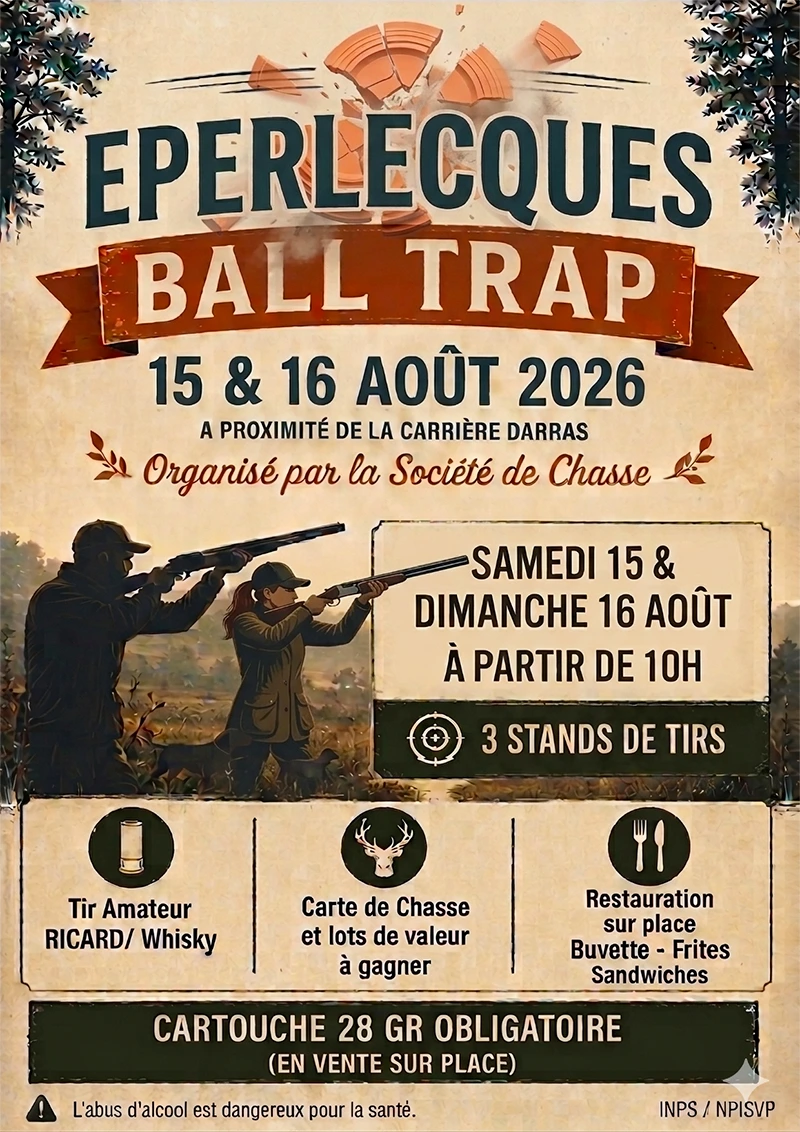Affiche Société de chasse d’Eperlecques