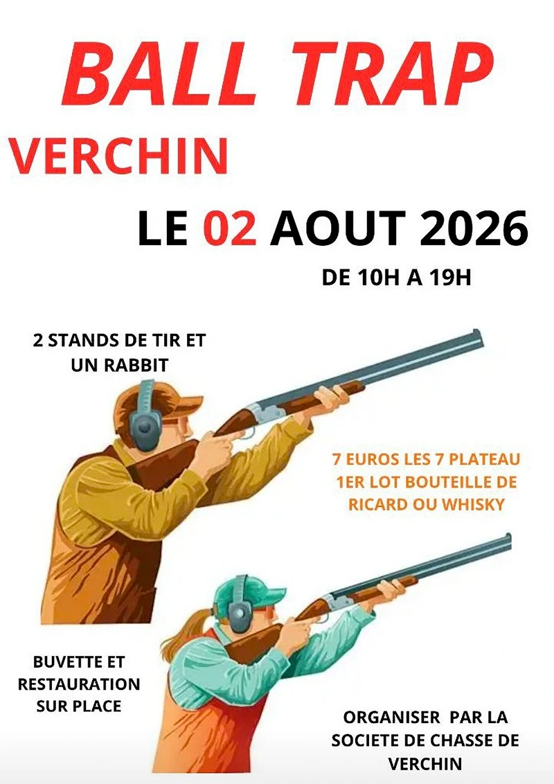 Affiche Société de Chasse de Verchin