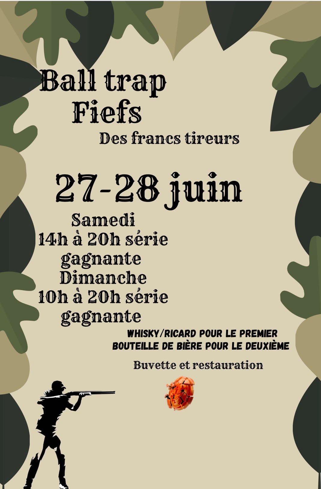 Affiche Société de Chasse des Francs Tireurs