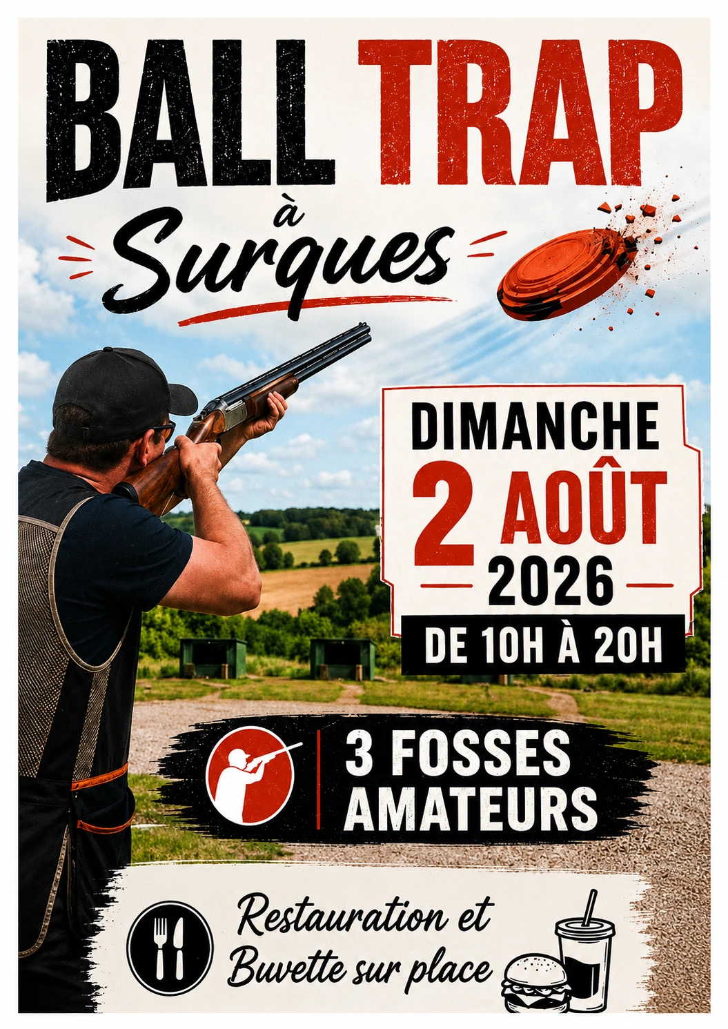 Affiche Société de chasse de Surques