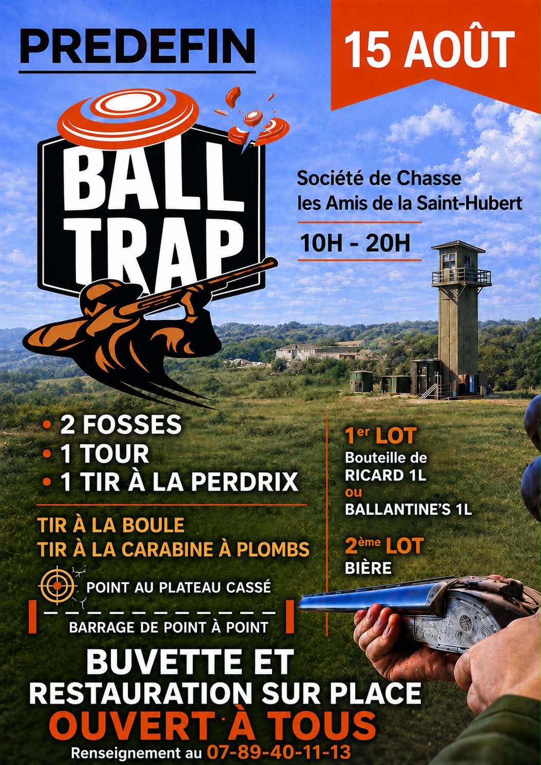 Affiche Société de Chasse les Amis de la St-Hubert