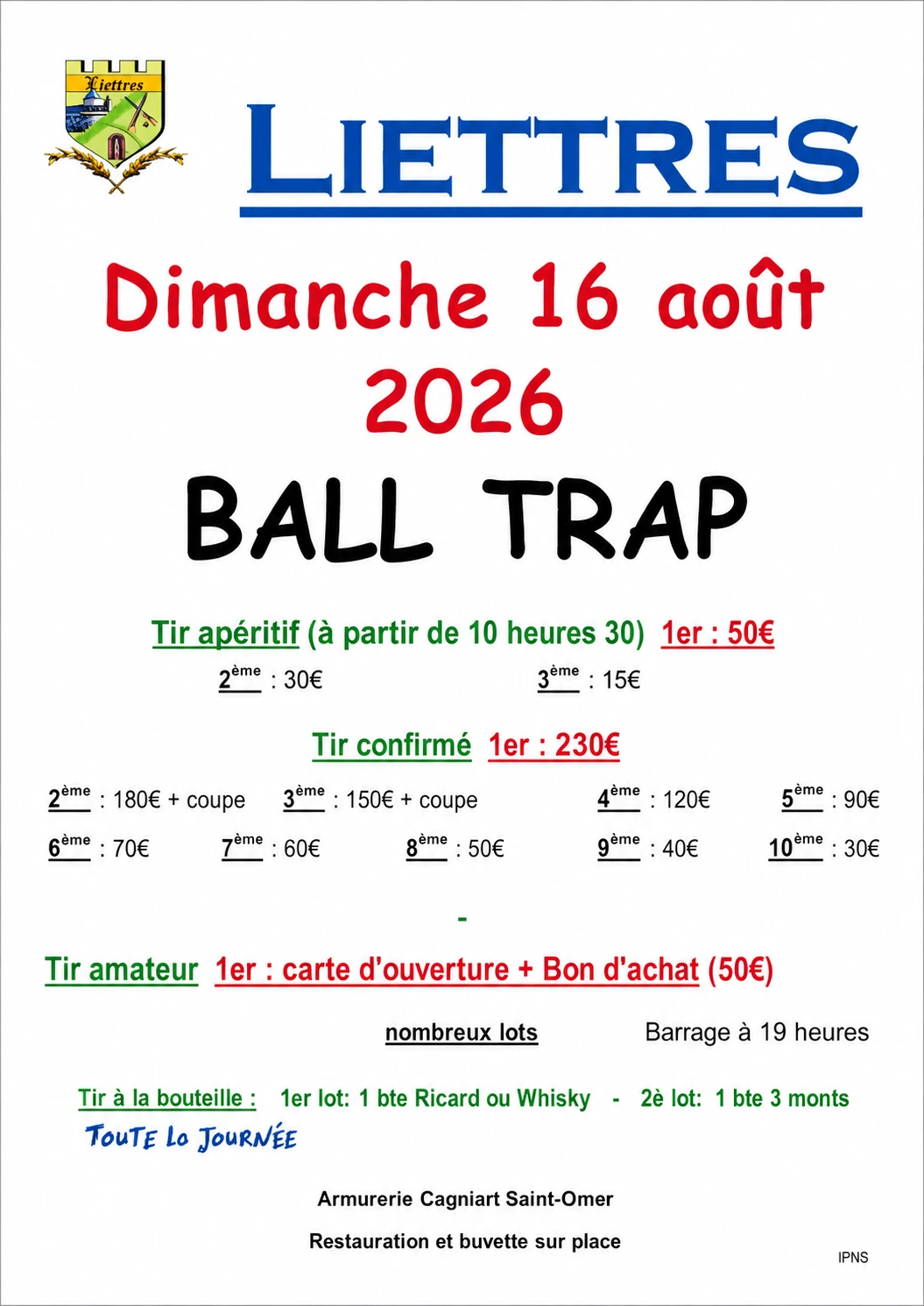 Affiche Société de chasse