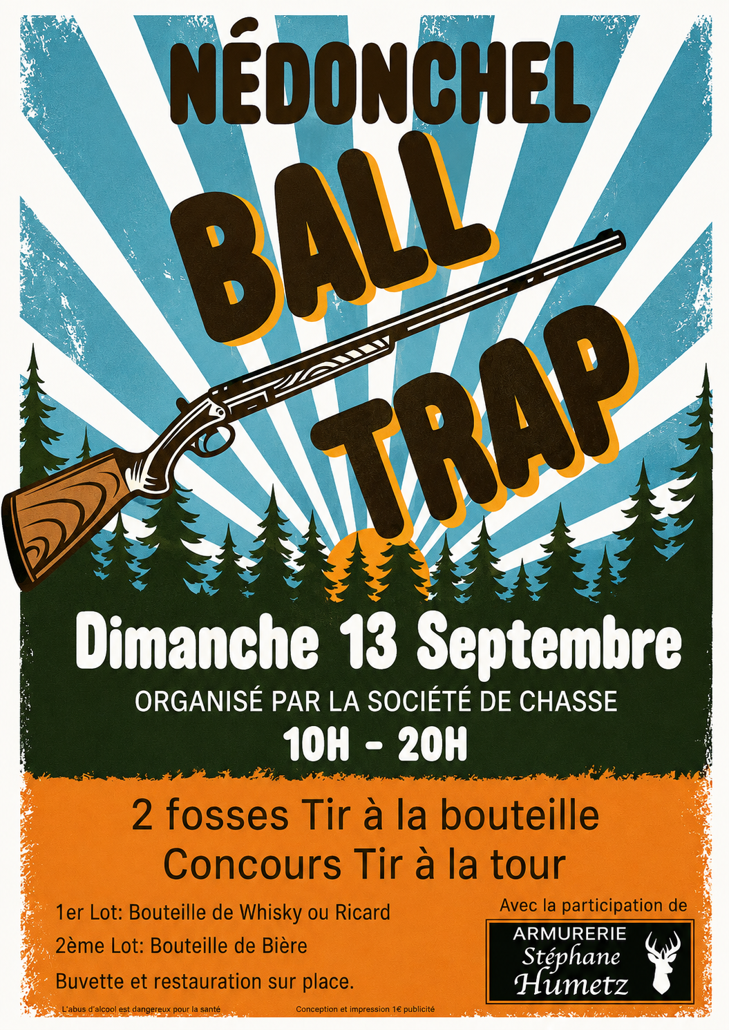 Affiche Société de Chasse de Nédonchel